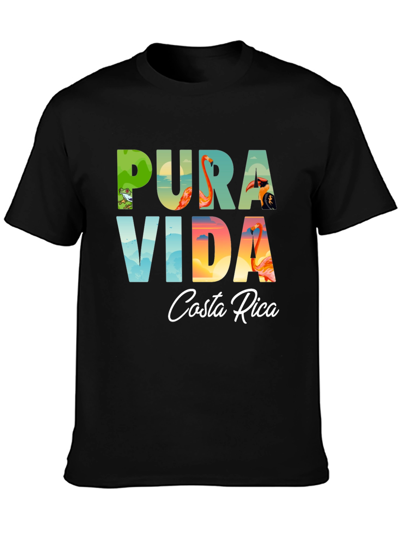 Pura Vida Costa Rica Graphic T-Shirt