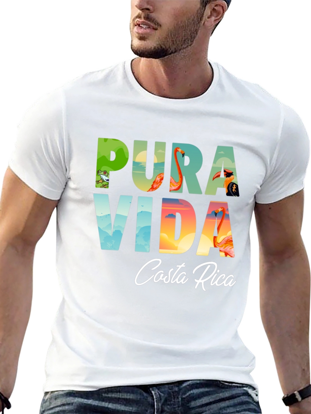 Pura Vida Costa Rica Graphic T-Shirt