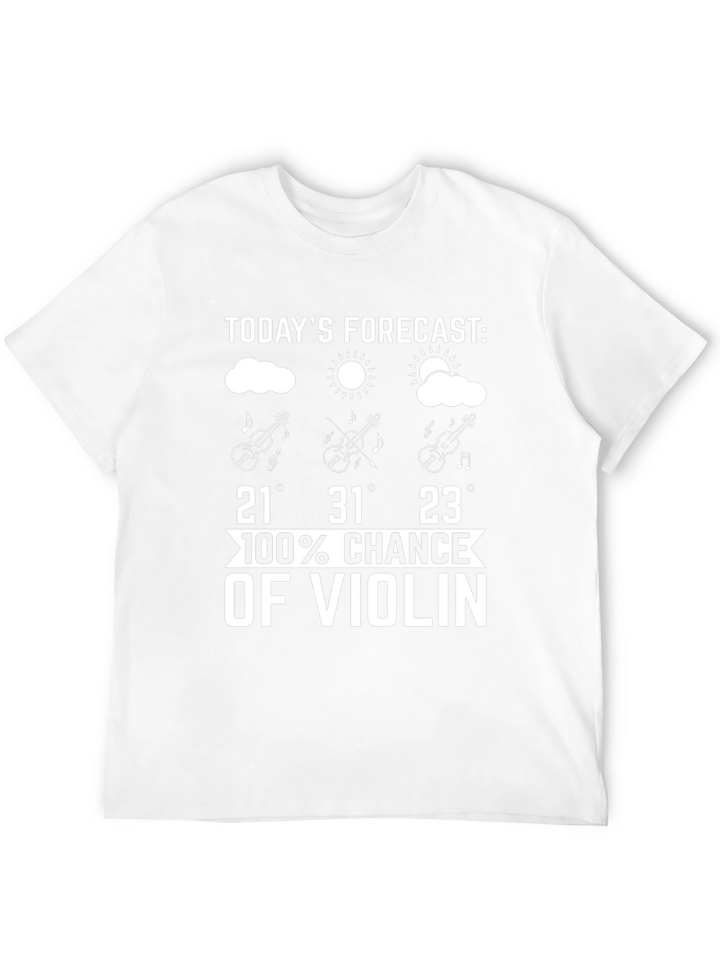 Funny Violin Forecast T-Shirt