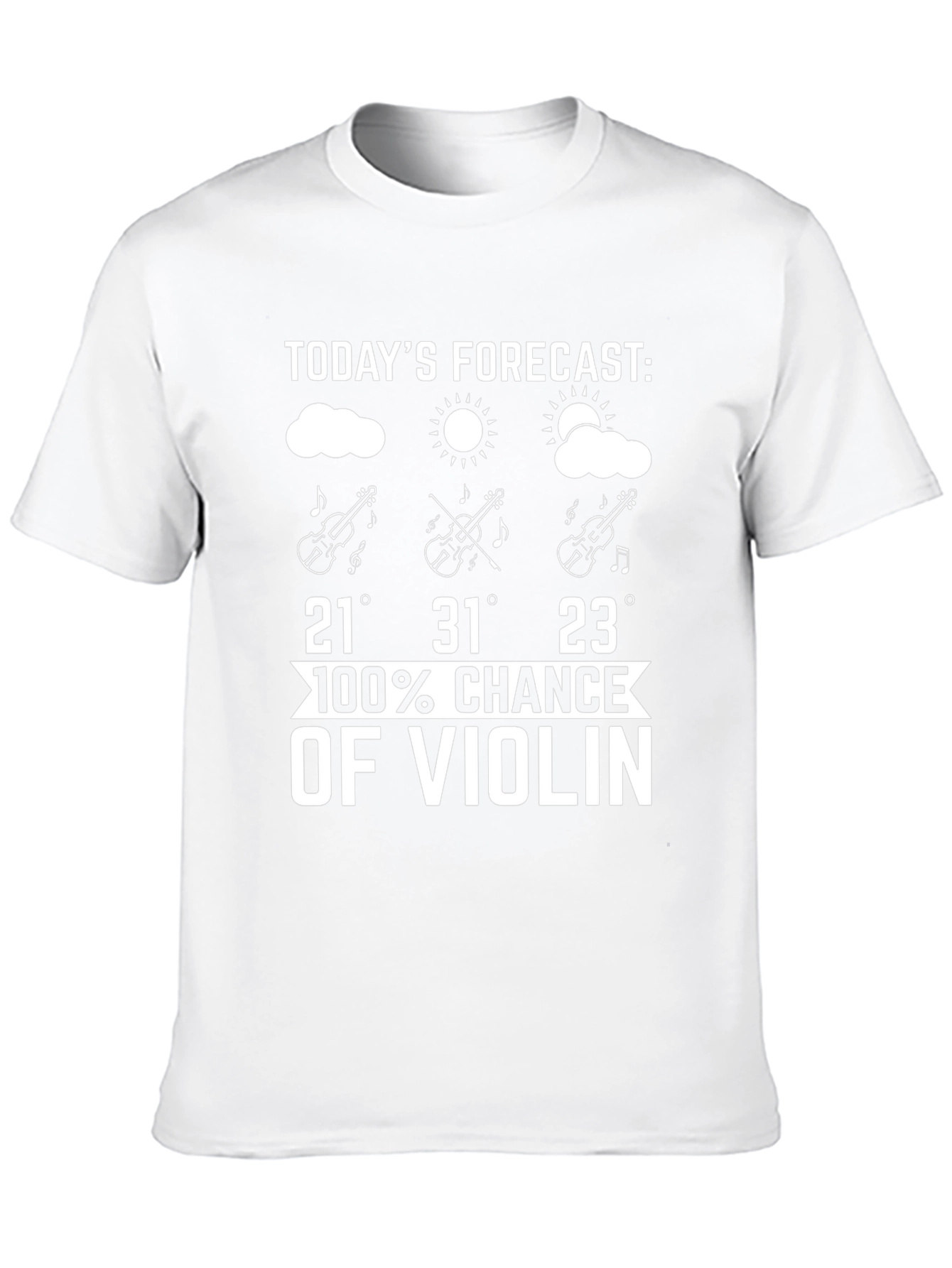 Funny Violin Forecast T-Shirt