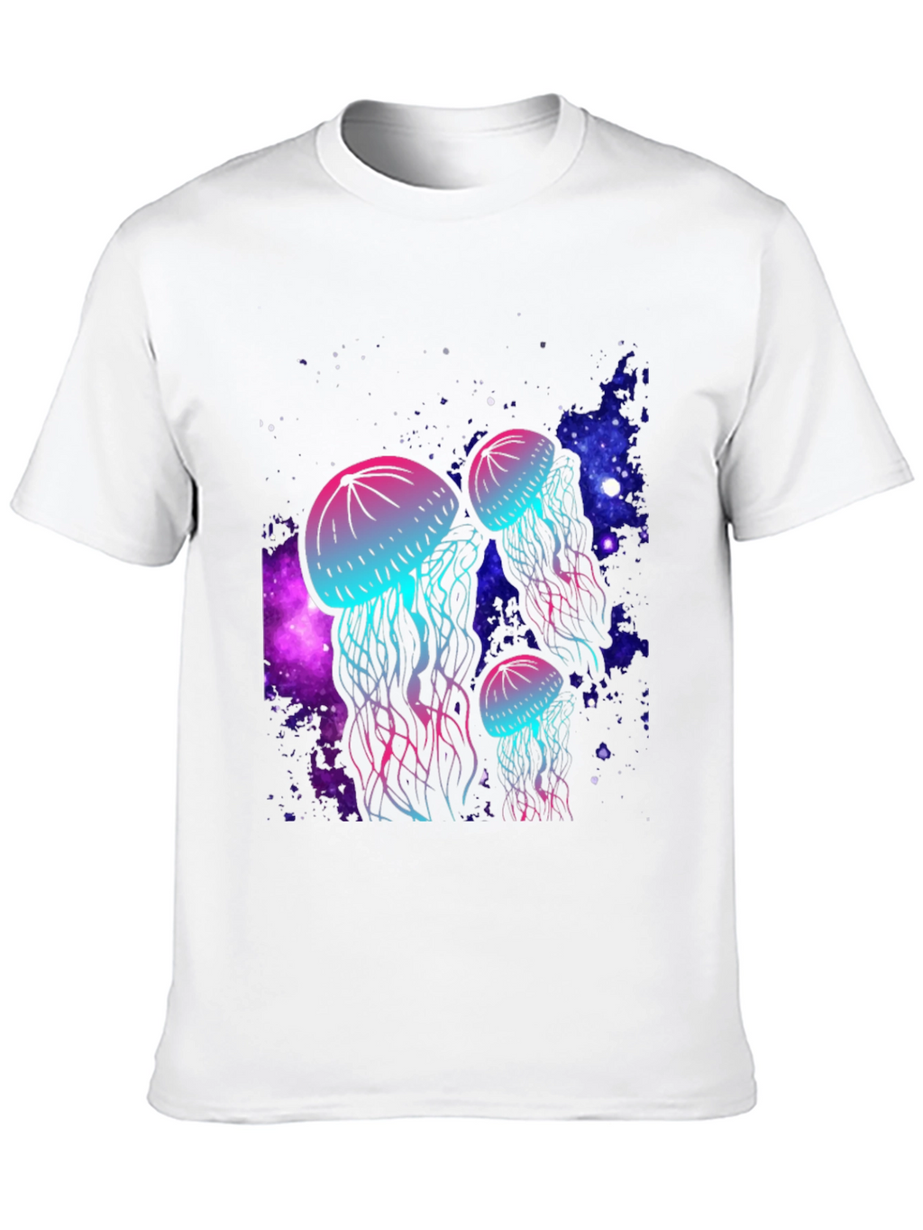Neon Jellyfish Galaxy T-Shirt