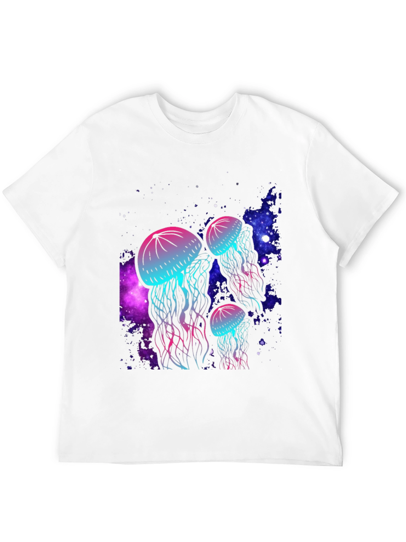 Neon Jellyfish Galaxy T-Shirt