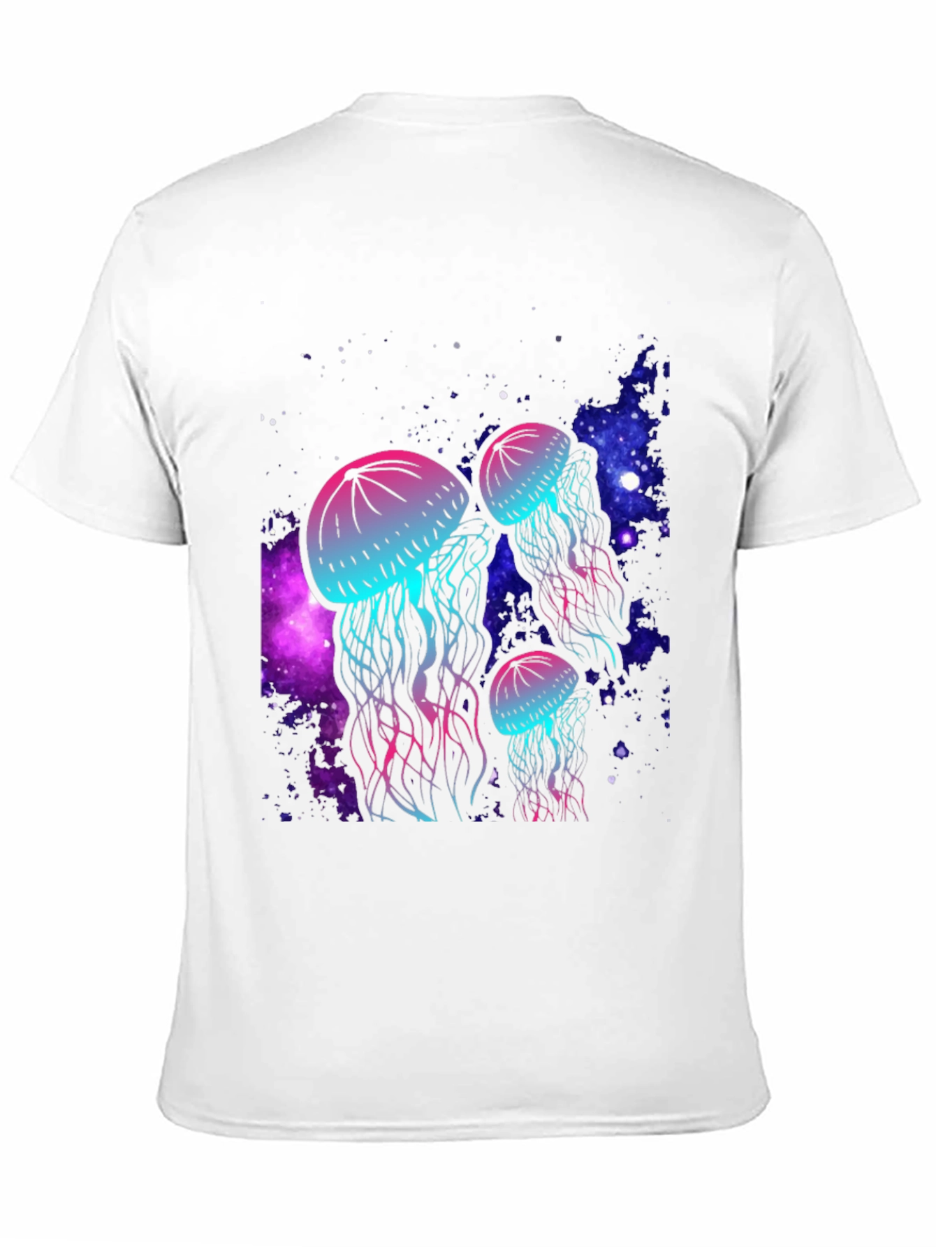 Neon Jellyfish Galaxy T-Shirt