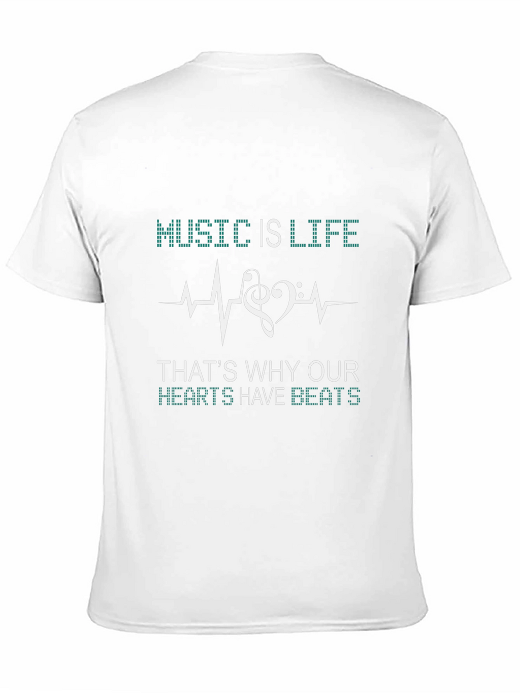 Music is Life Graphic T-Shirt - Black