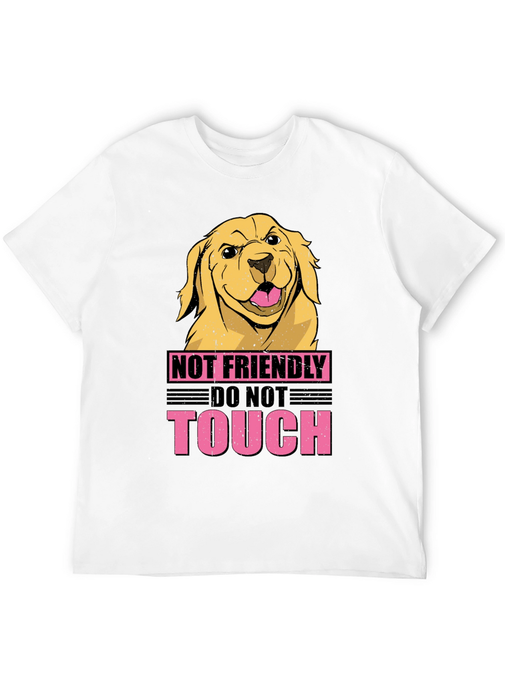 Not Friendly Dog Graphic Tee - Beware!