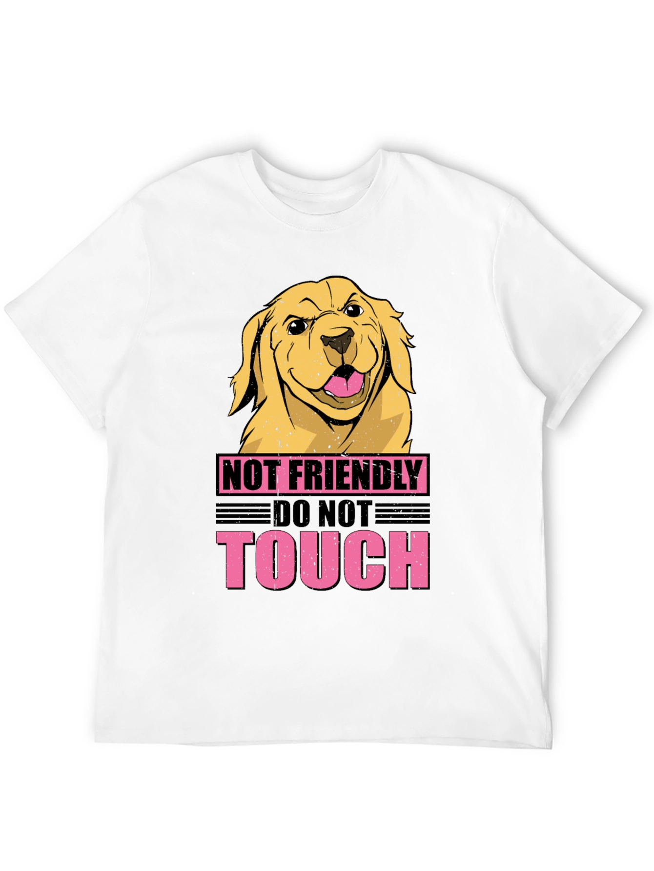 Not Friendly Dog Graphic Tee - Beware!