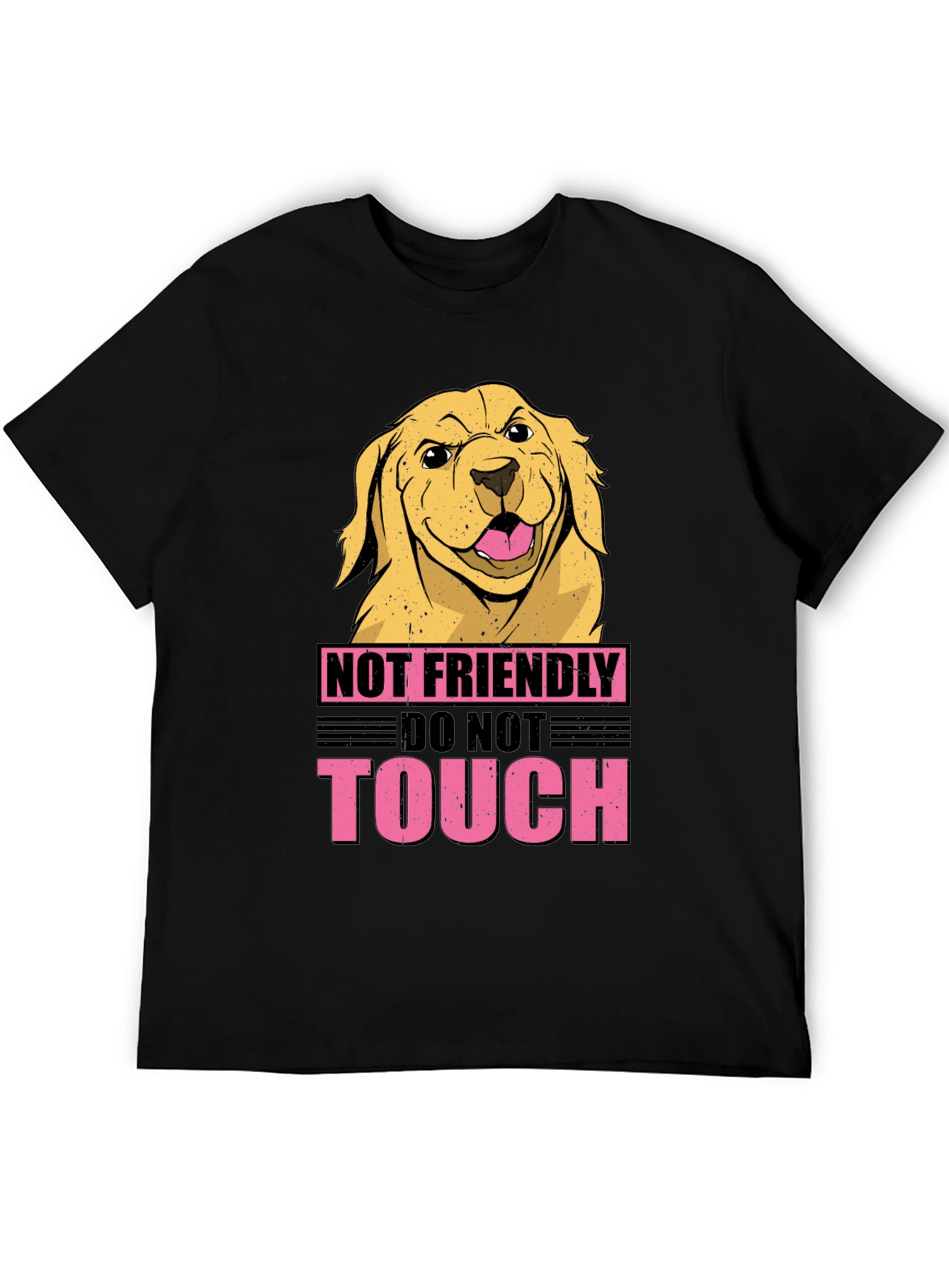 Not Friendly Dog Graphic Tee - Beware!