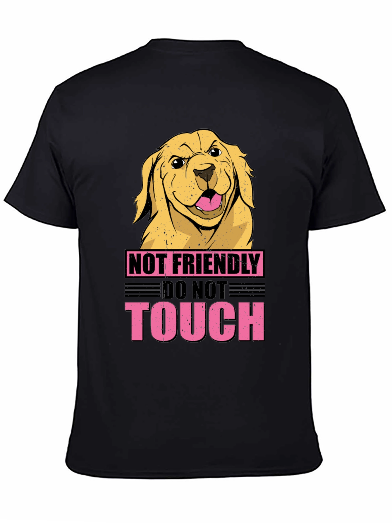 Not Friendly Dog Graphic Tee - Beware!