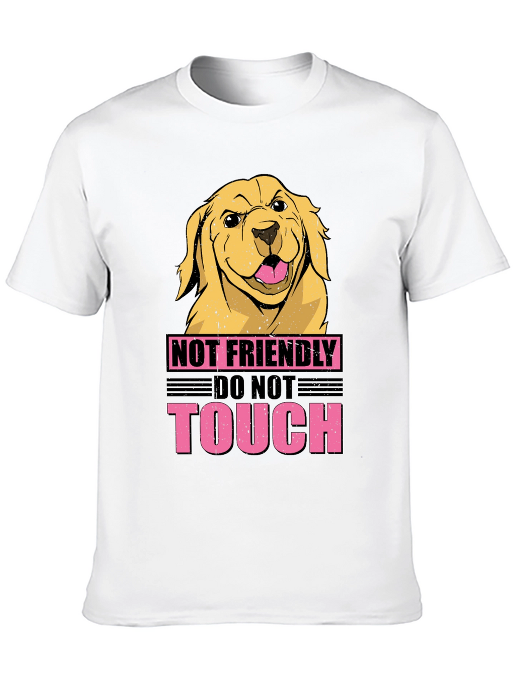 Not Friendly Dog Graphic Tee - Beware!