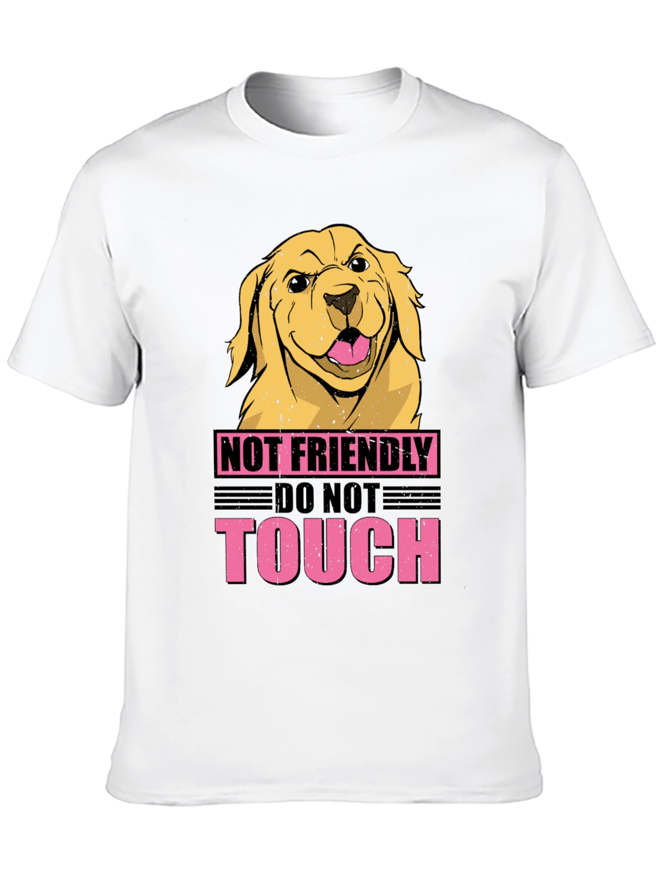 Not Friendly Dog Graphic Tee - Beware!