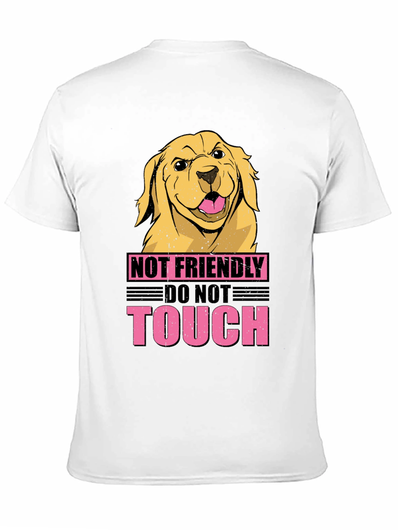 Not Friendly Dog Graphic Tee - Beware!