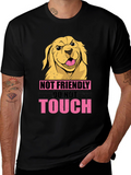 Not Friendly Dog Graphic Tee - Beware!