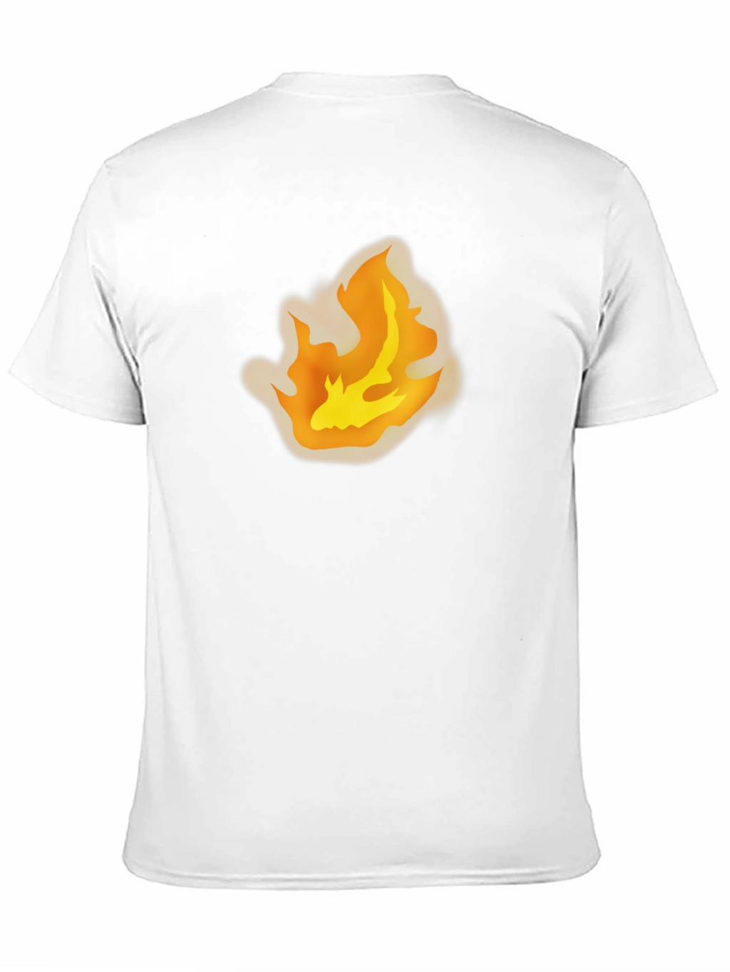 Flame Graphic Tee - Bold Black Cotton T-Shirt