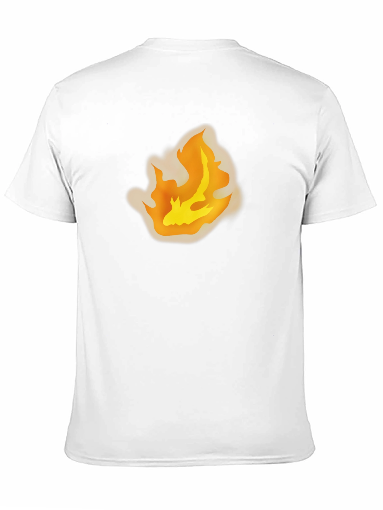 Flame Graphic Tee - Bold Black Cotton T-Shirt