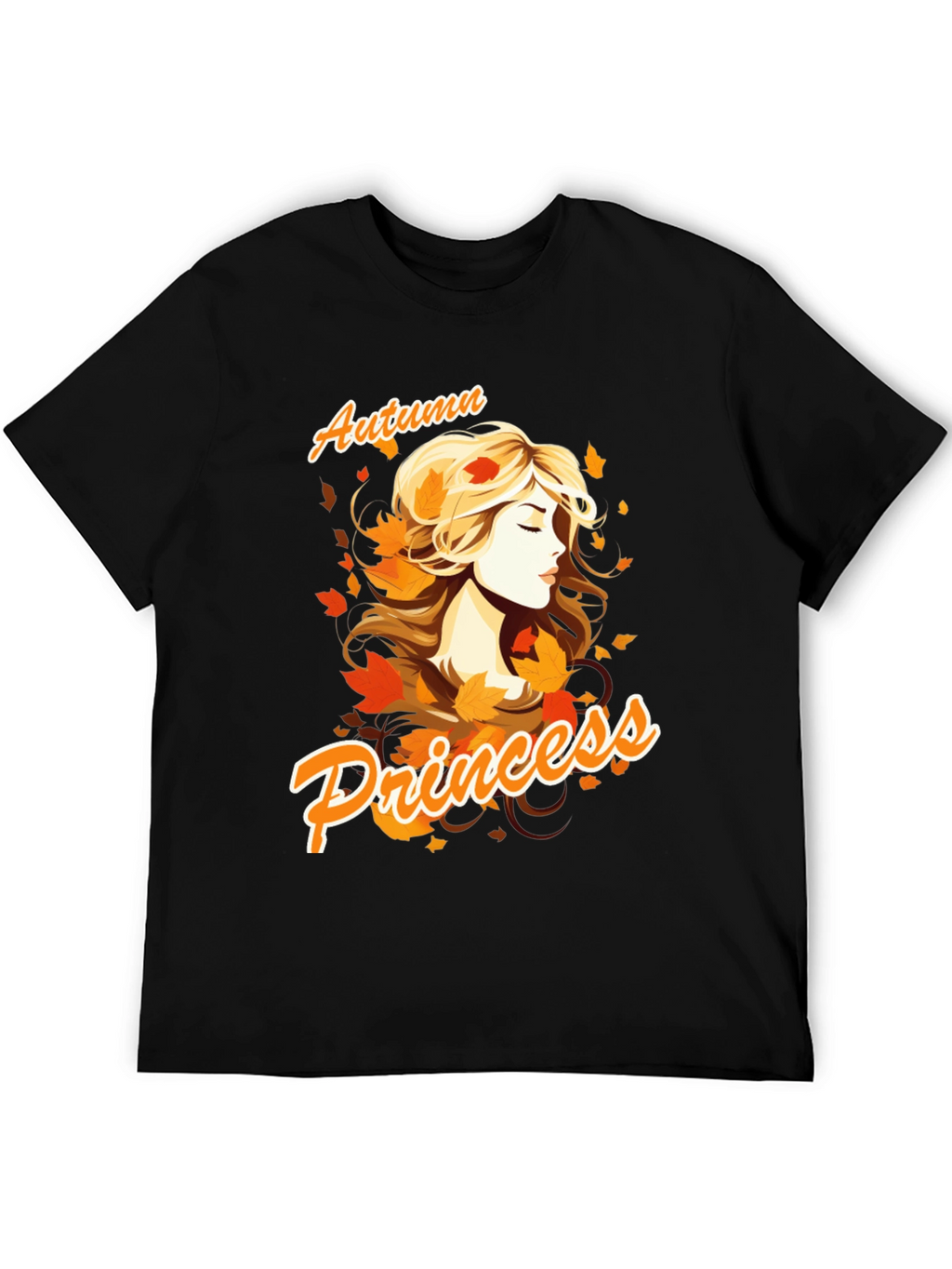 Autumn Princess Graphic Tee - Black