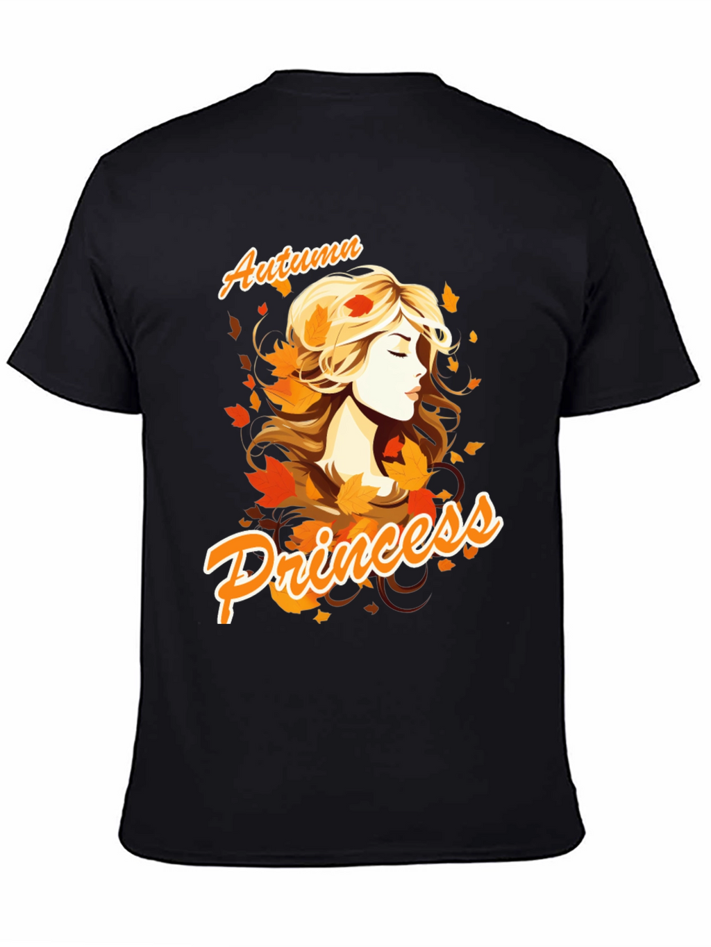 Autumn Princess Graphic Tee - Black