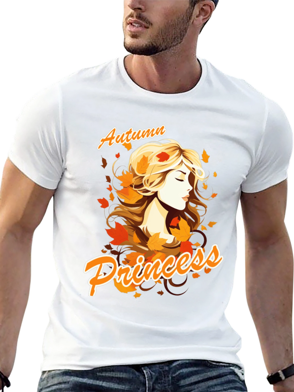 Autumn Princess Graphic Tee - Black