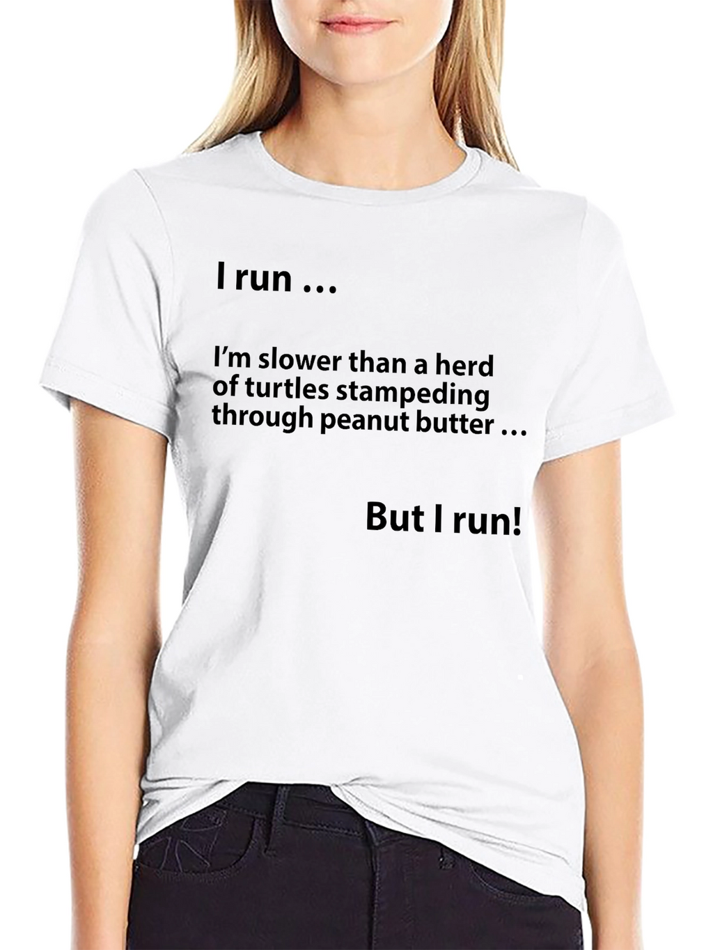 Humorous Runners T-Shirt - Slower Than Turtles