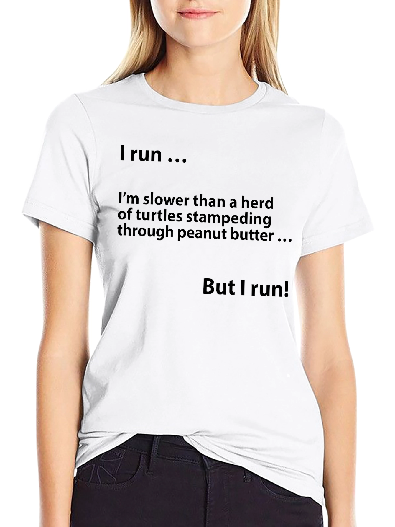 Humorous Runners T-Shirt - Slower Than Turtles