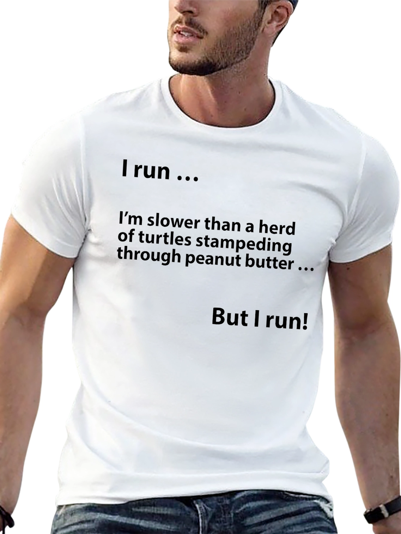 Humorous Runners T-Shirt - Slower Than Turtles