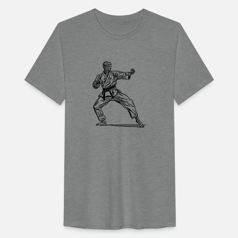 Karate Fighter In Fighting Pose