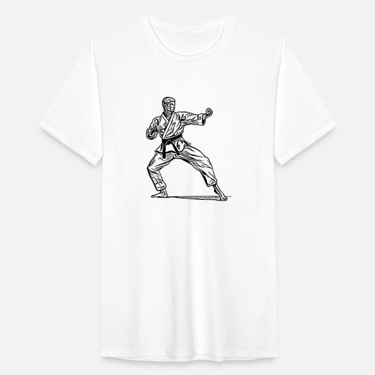 Karate Fighter In Fighting Pose