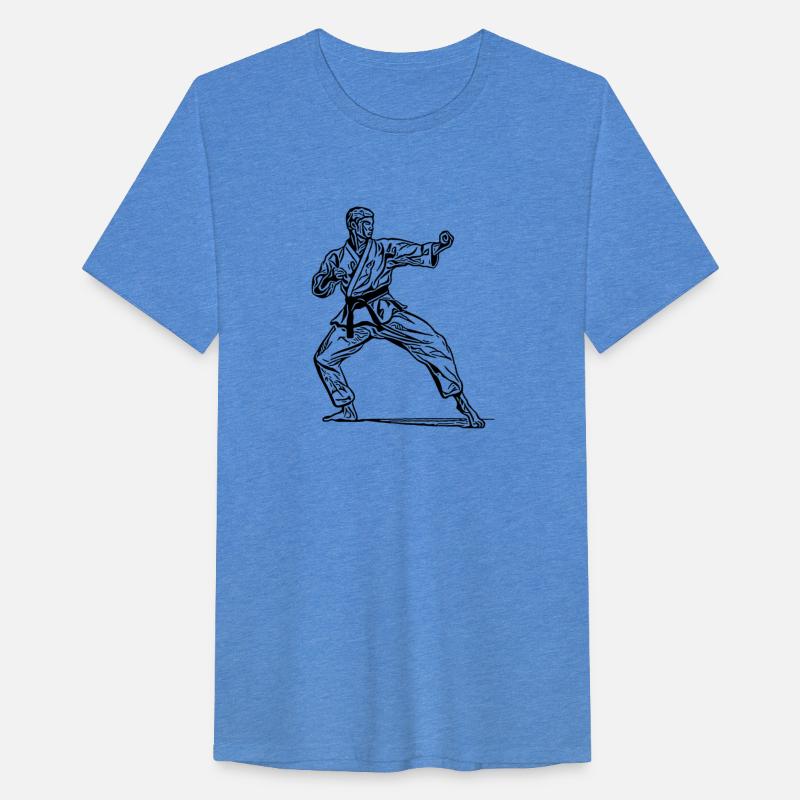 Karate Fighter In Fighting Pose