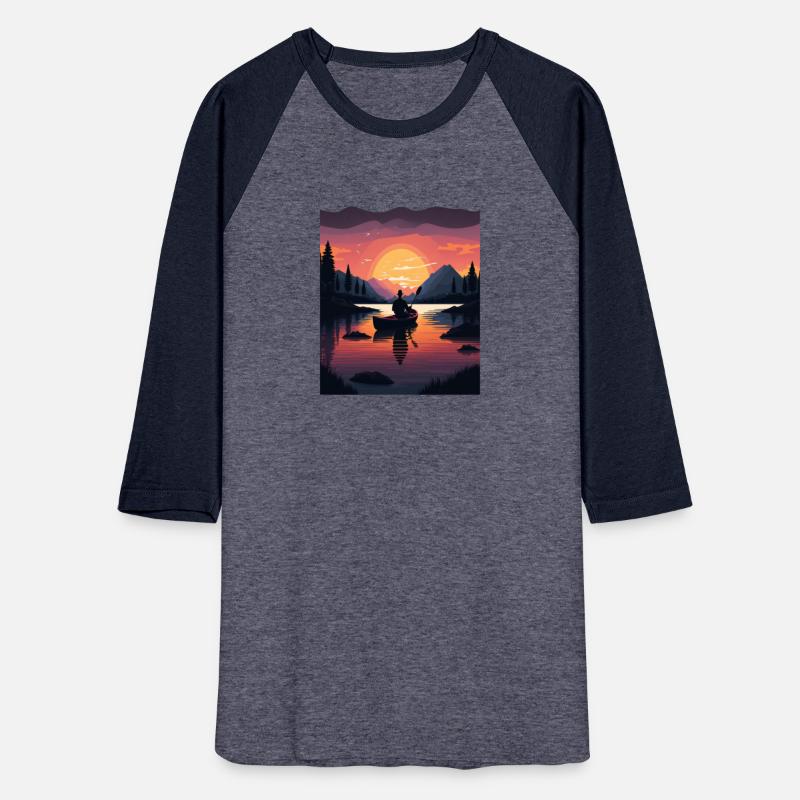 Kayaking River Camper River Boating In Sunset