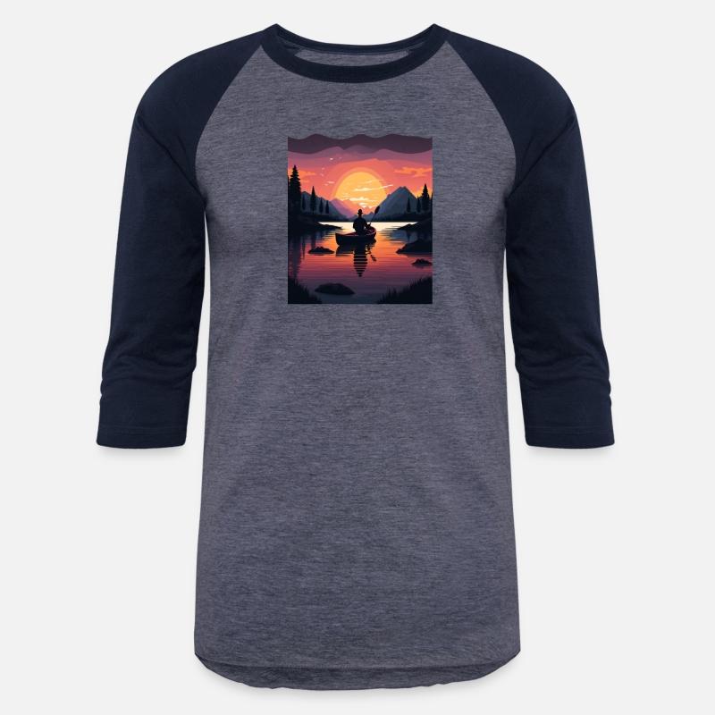 Kayaking River Camper River Boating In Sunset