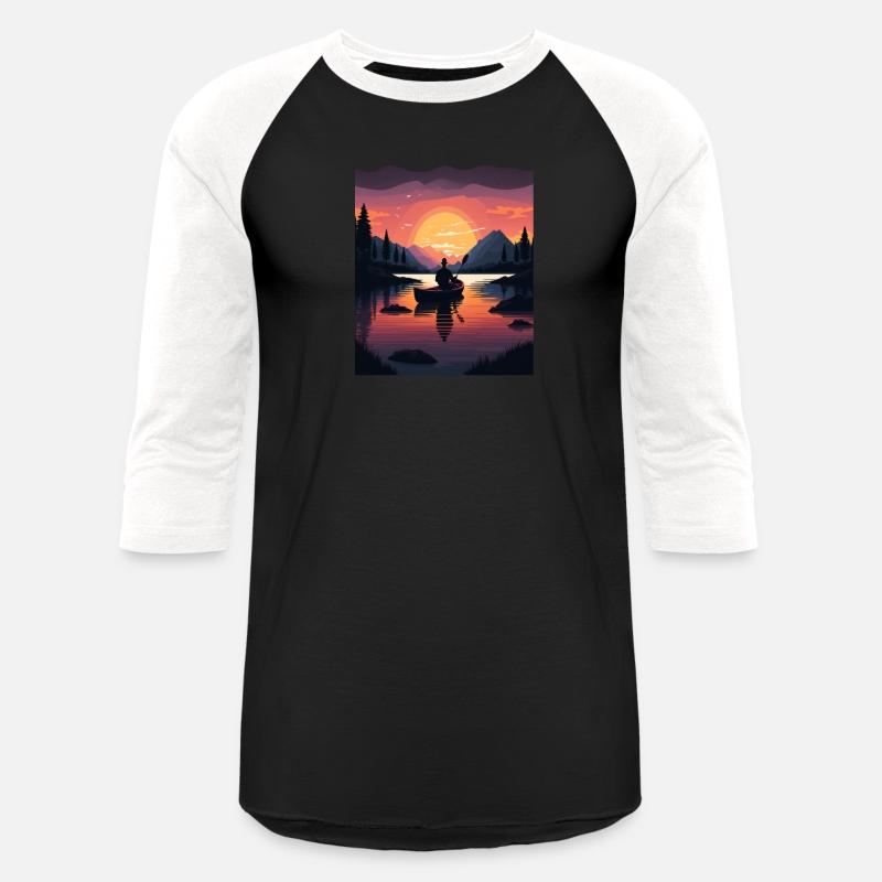 Kayaking River Camper River Boating In Sunset