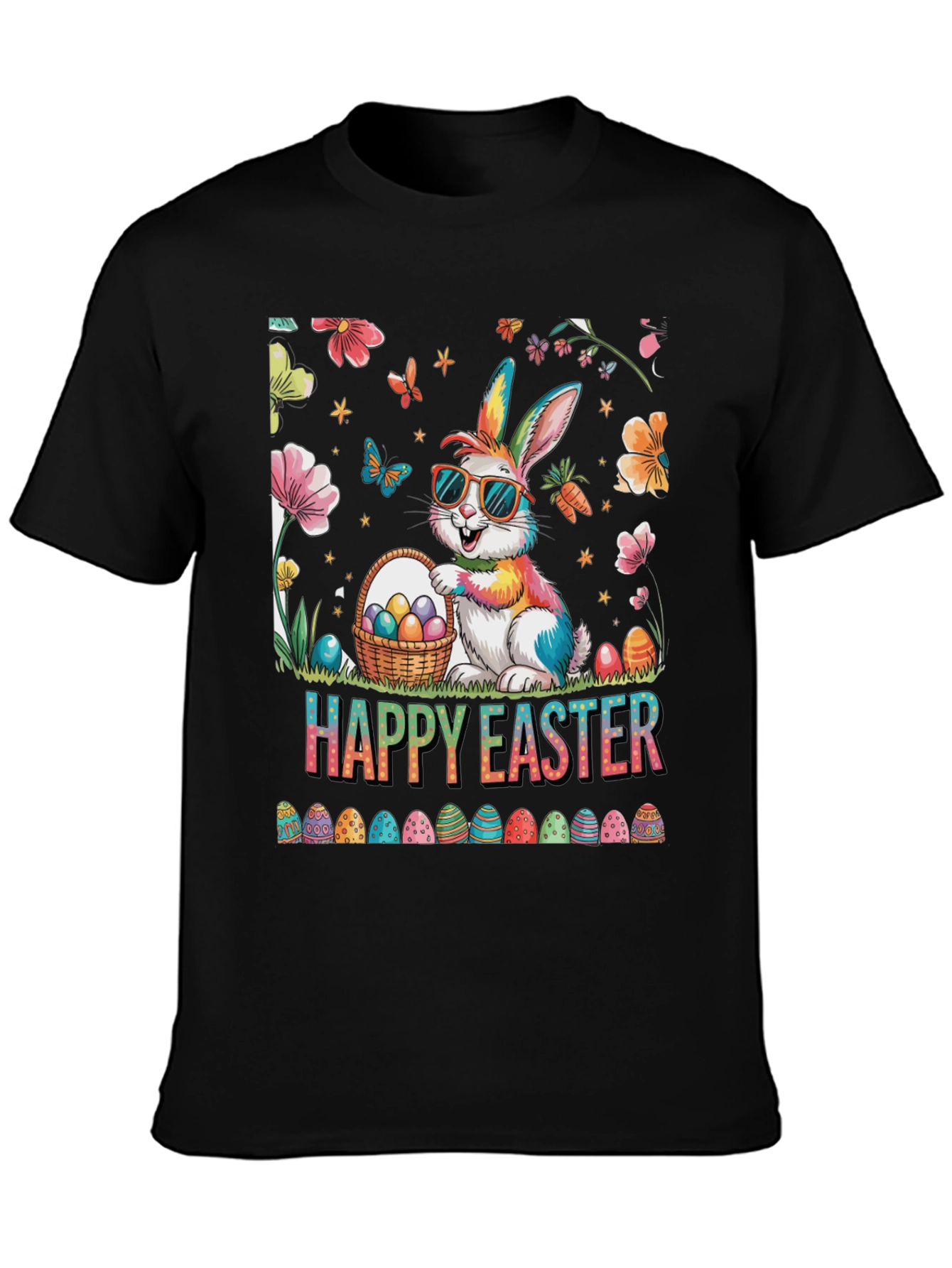 Happy Easter Bunny T-Shirt - Festive Holiday Apparel