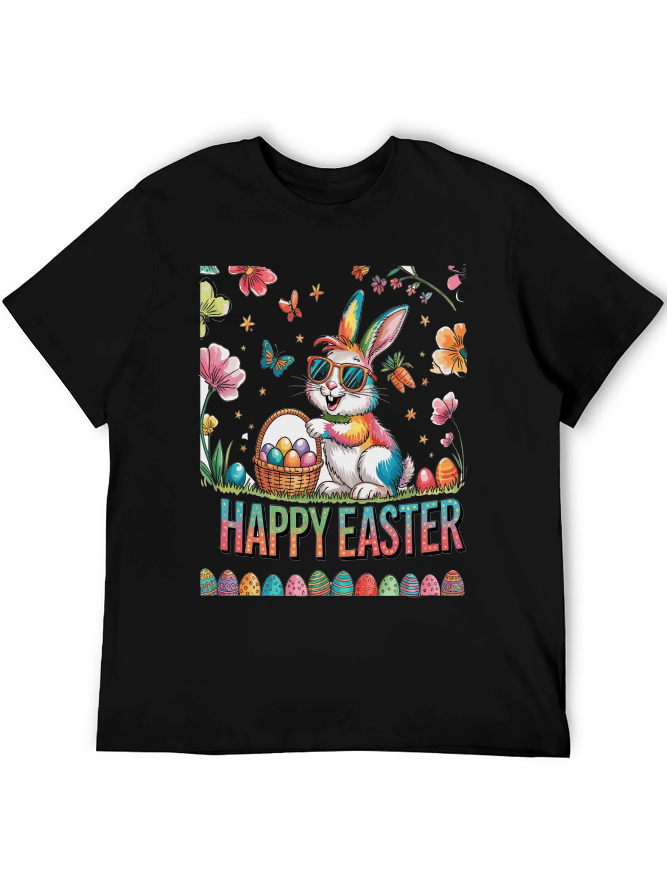 Happy Easter Bunny T-Shirt - Festive Holiday Apparel