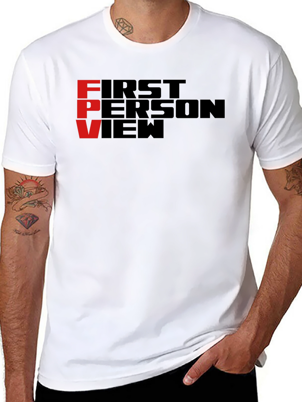 FPV First Person View Black T-Shirt