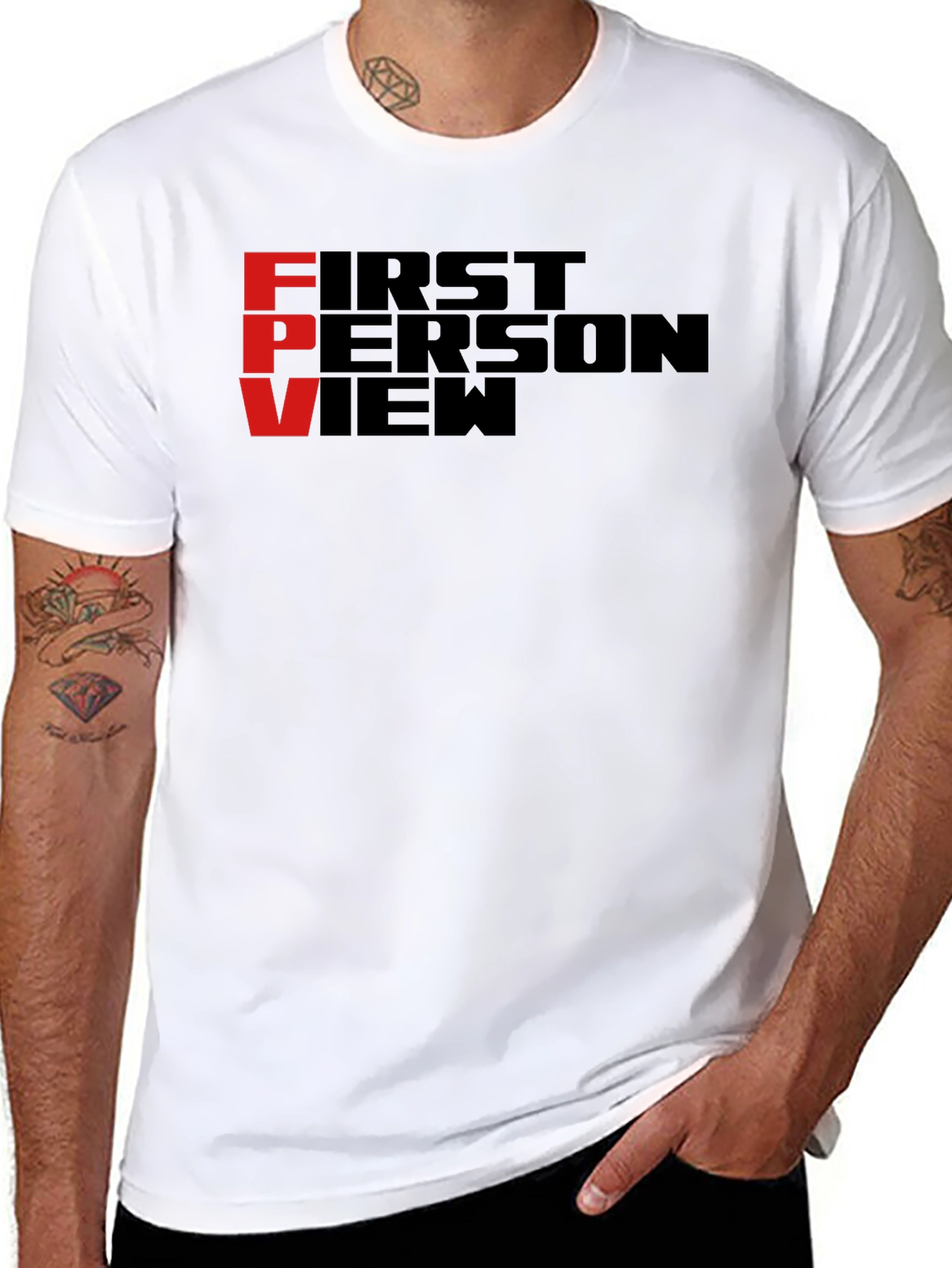 FPV First Person View Black T-Shirt