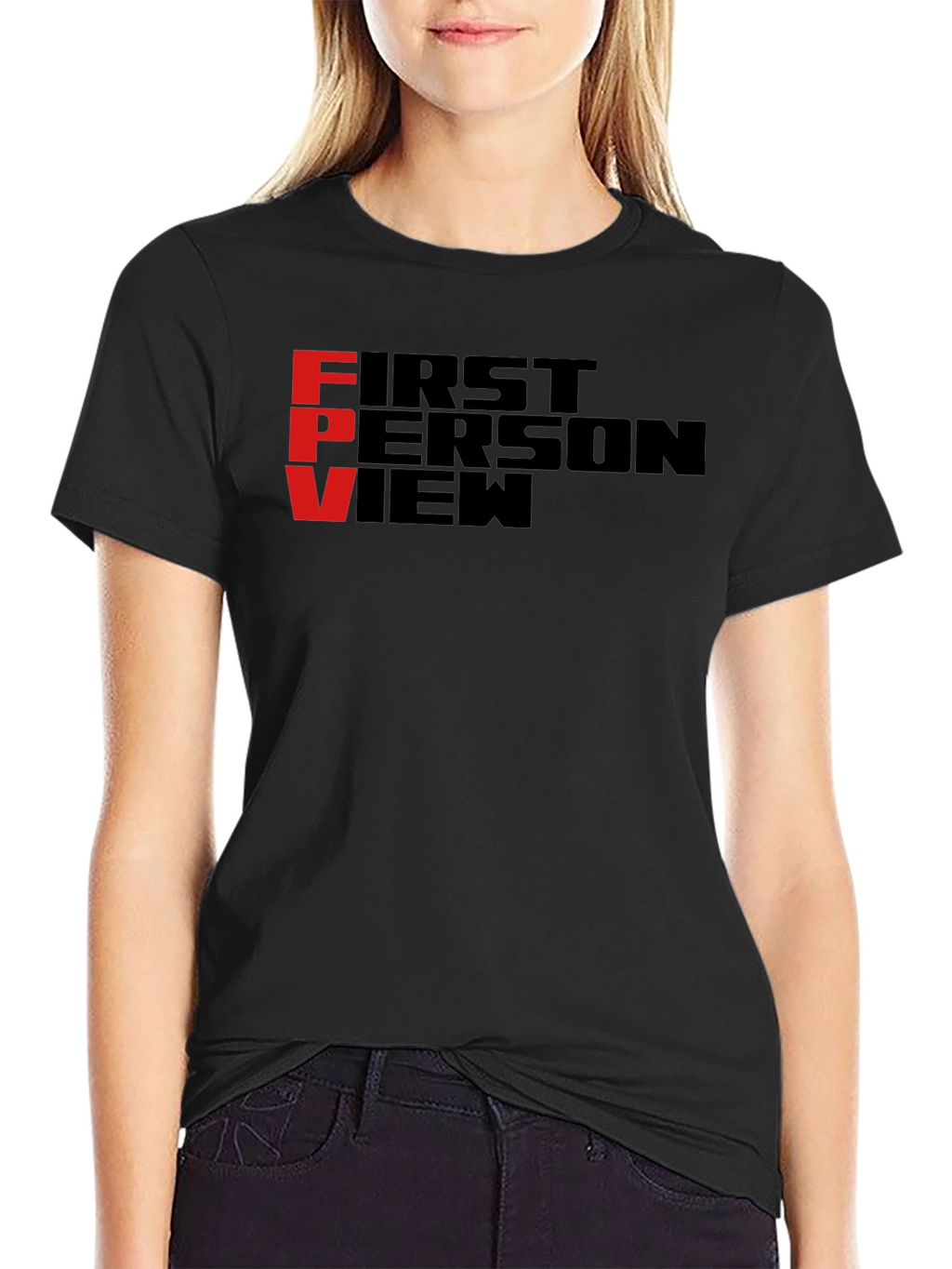 FPV First Person View Black T-Shirt