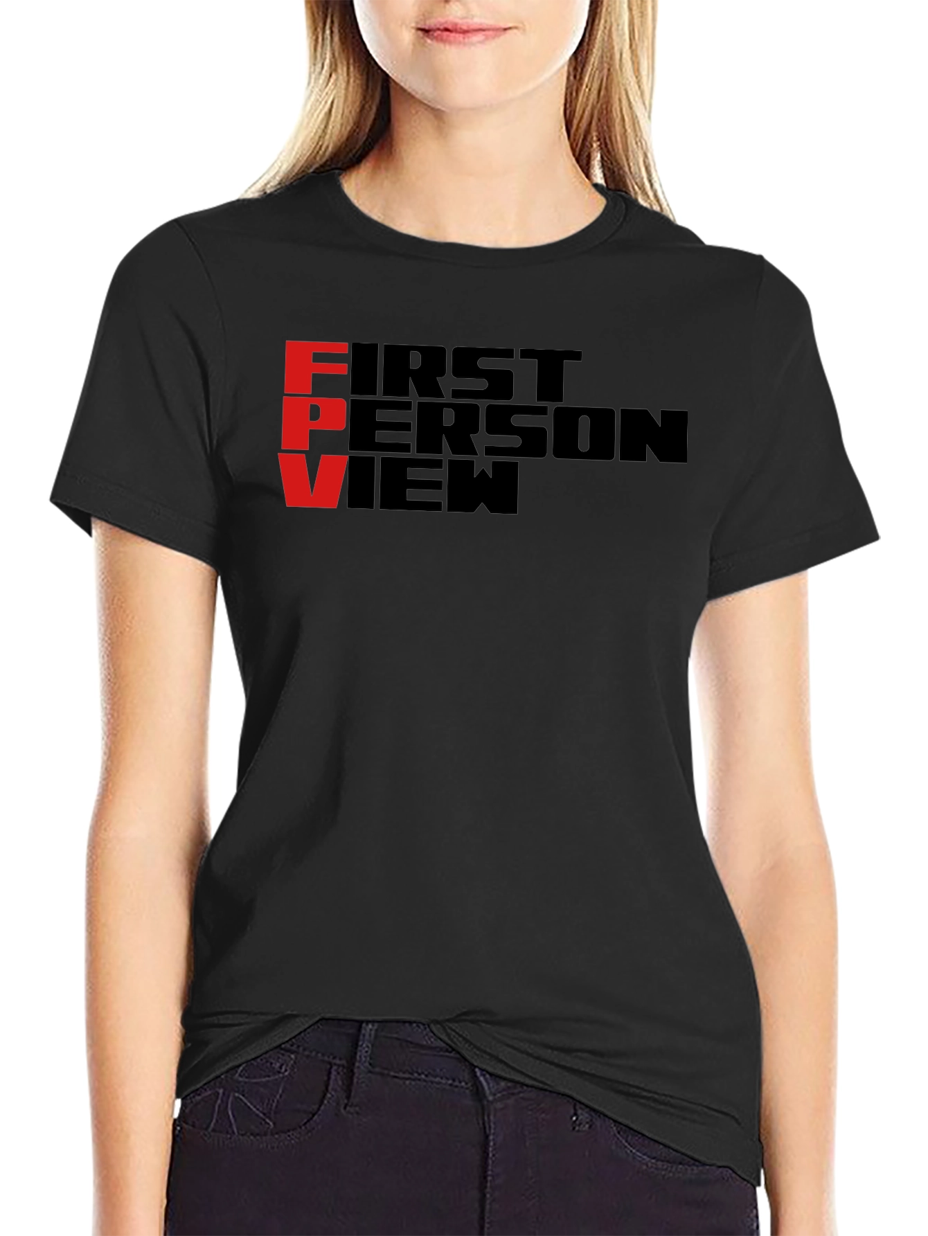 FPV First Person View Black T-Shirt
