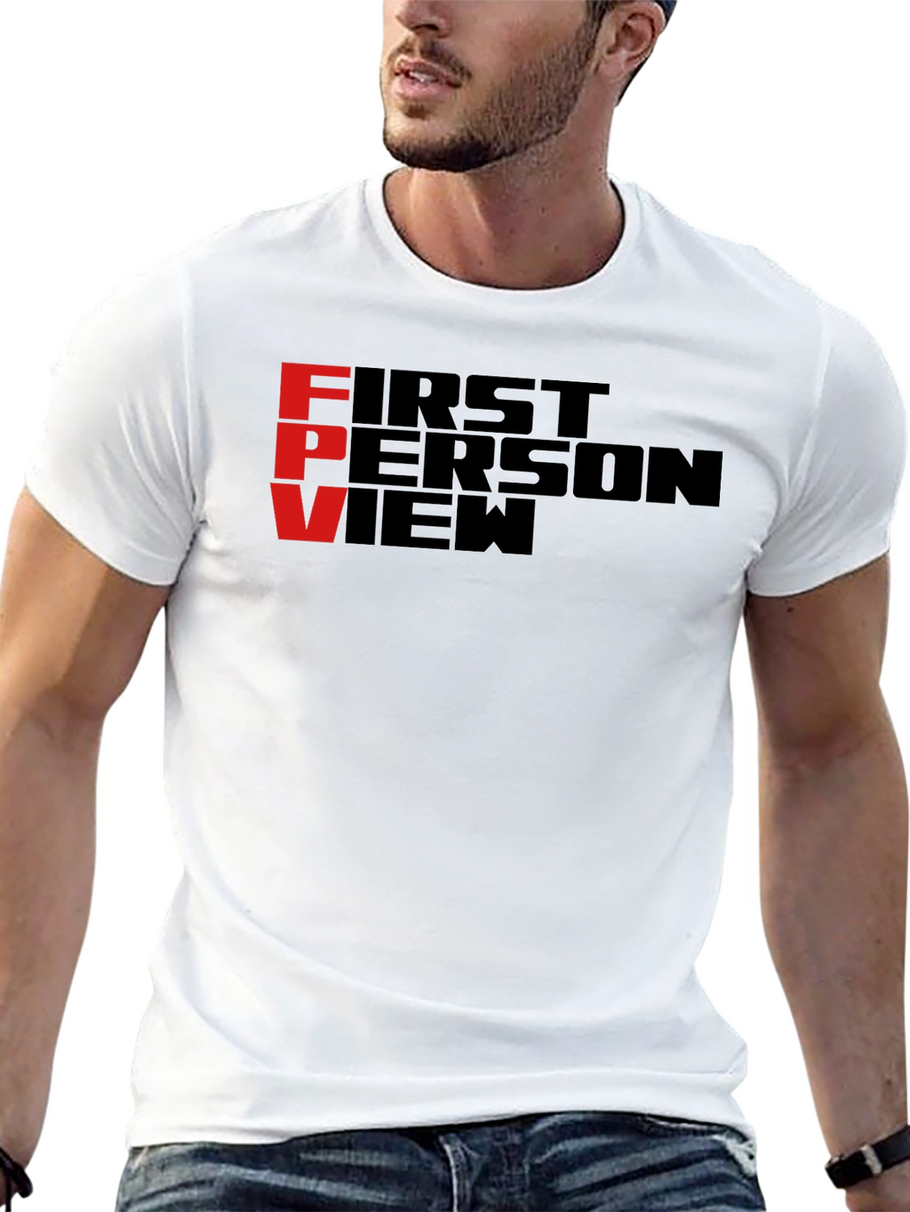 FPV First Person View Black T-Shirt