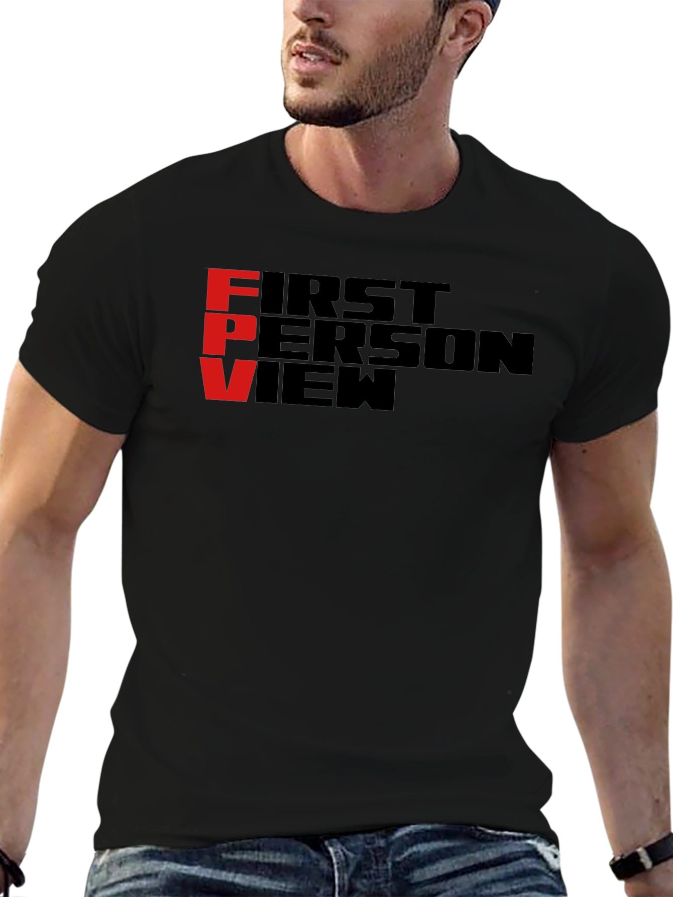 FPV First Person View Black T-Shirt