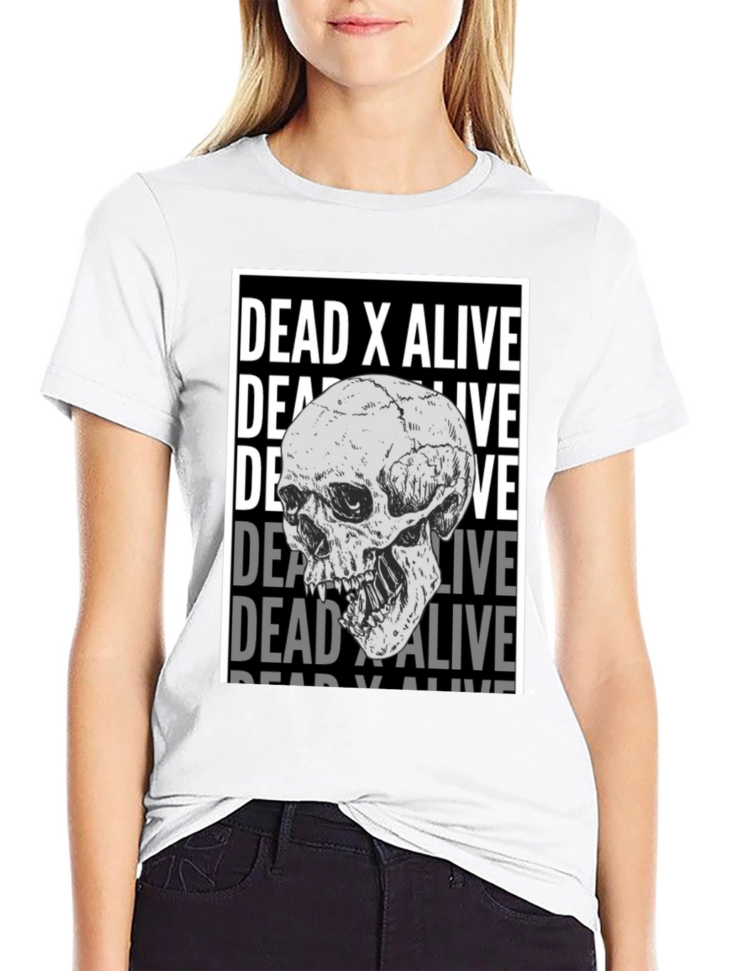 Dead X Alive Skull Graphic T-Shirt