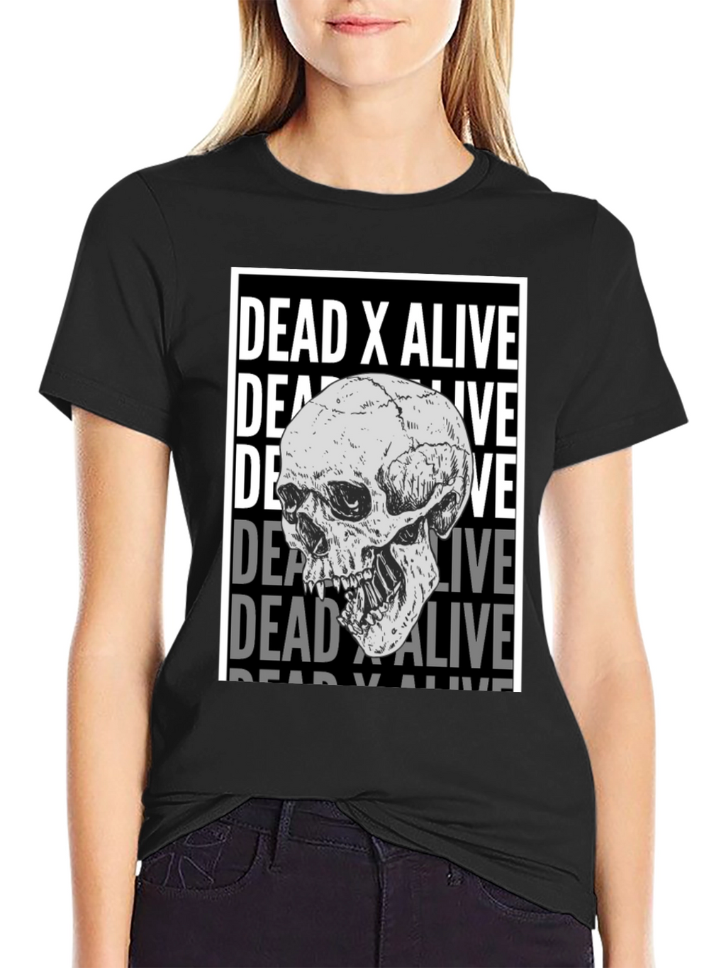 Dead X Alive Skull Graphic T-Shirt