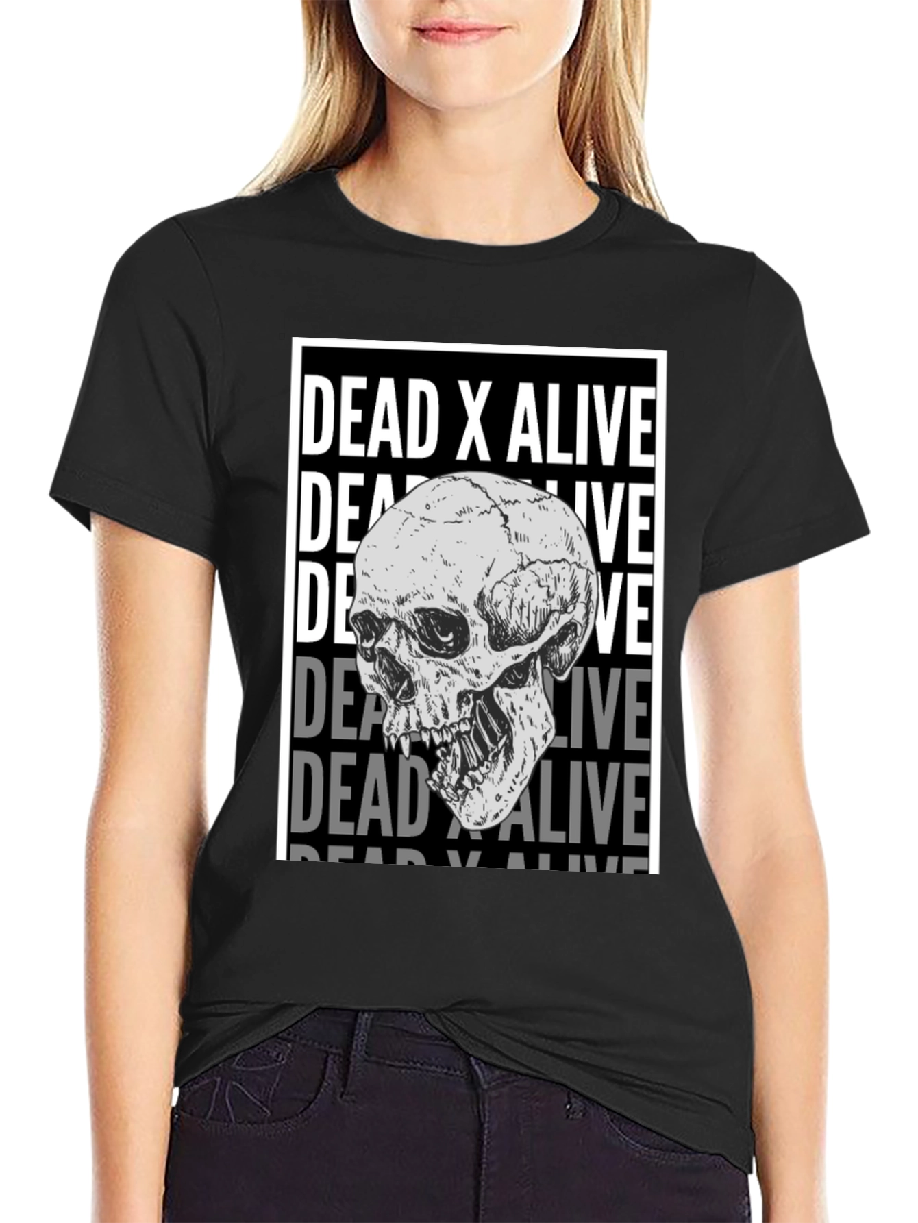 Dead X Alive Skull Graphic T-Shirt