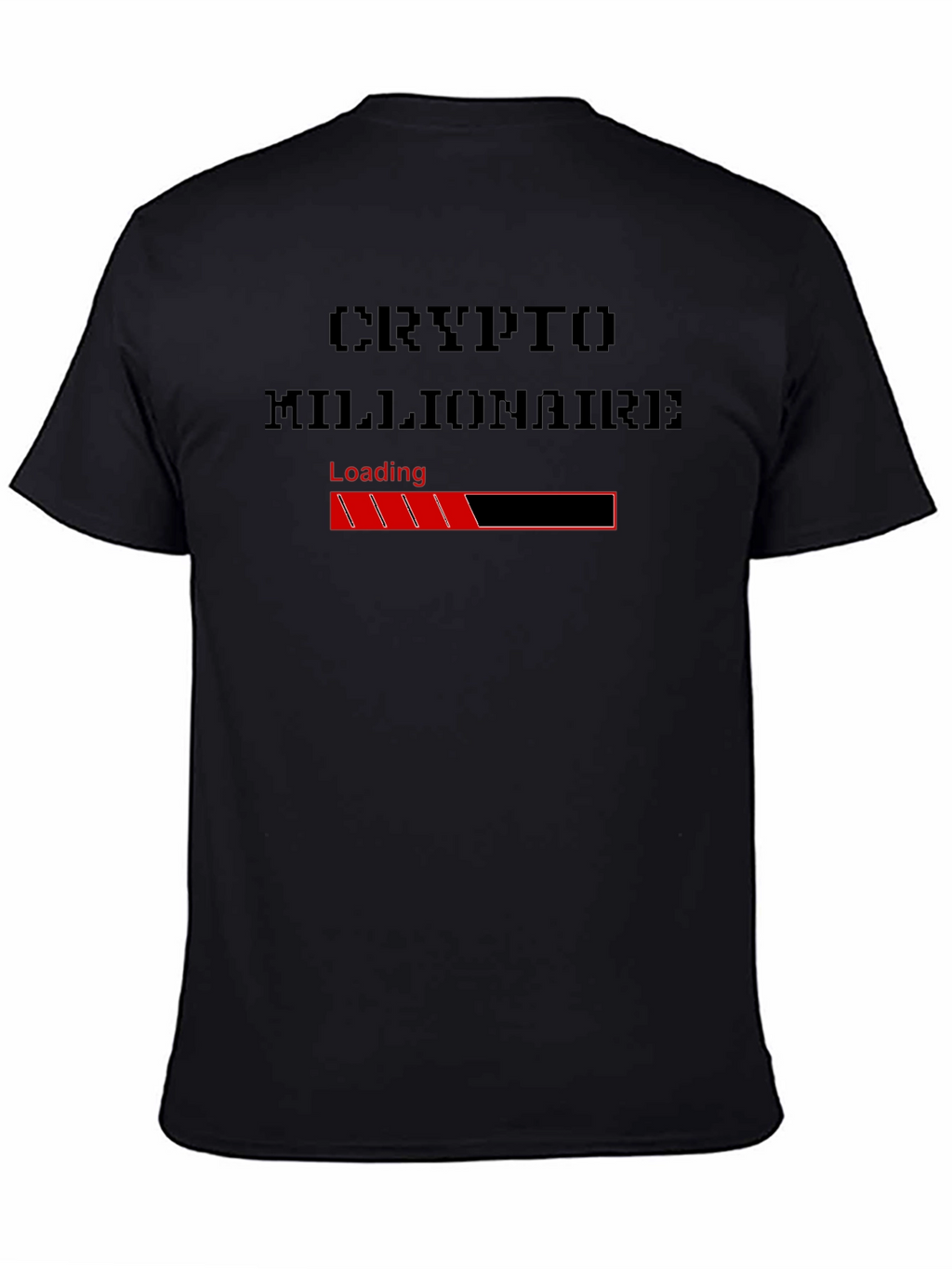 Crypto Millionaire Loading T-Shirt - Black