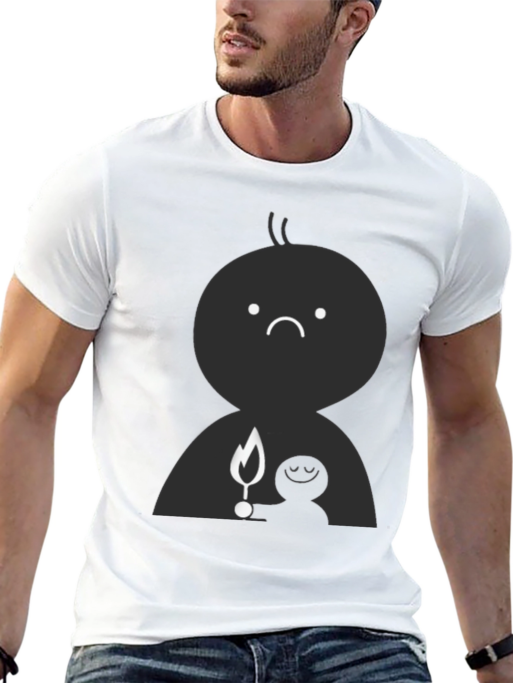 Emotional Light Black T-Shirt