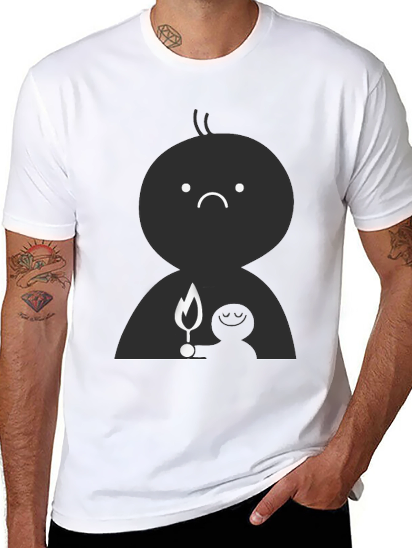 Emotional Light Black T-Shirt
