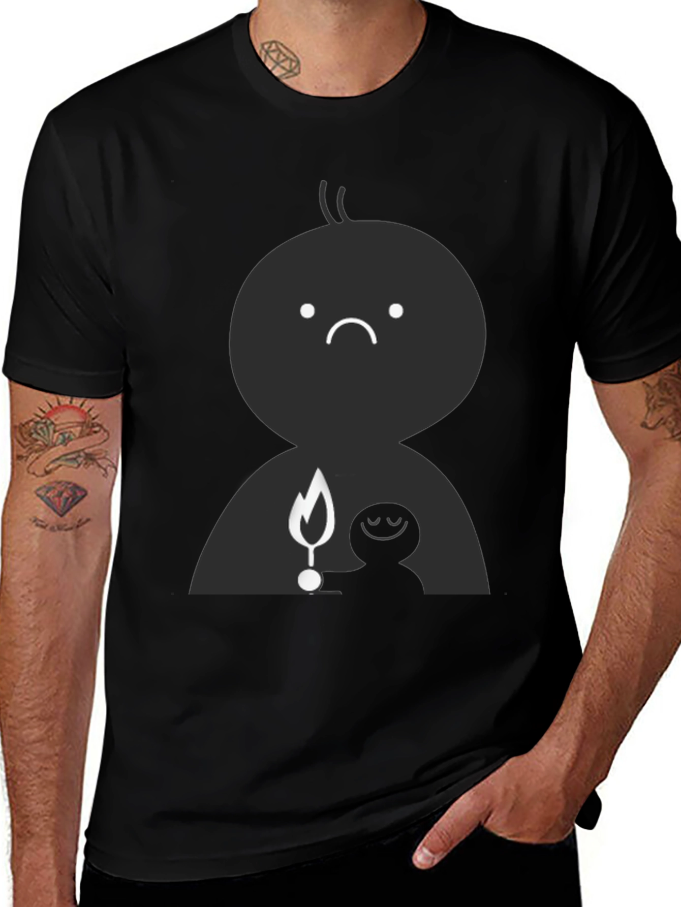 Emotional Light Black T-Shirt