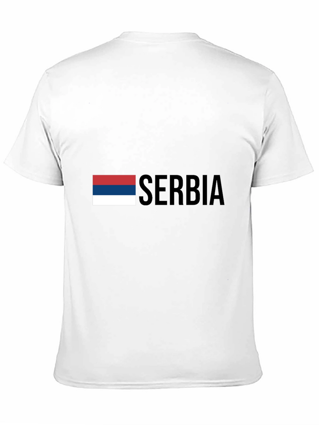 Serbia Flag T-Shirt - Black Graphic Tee
