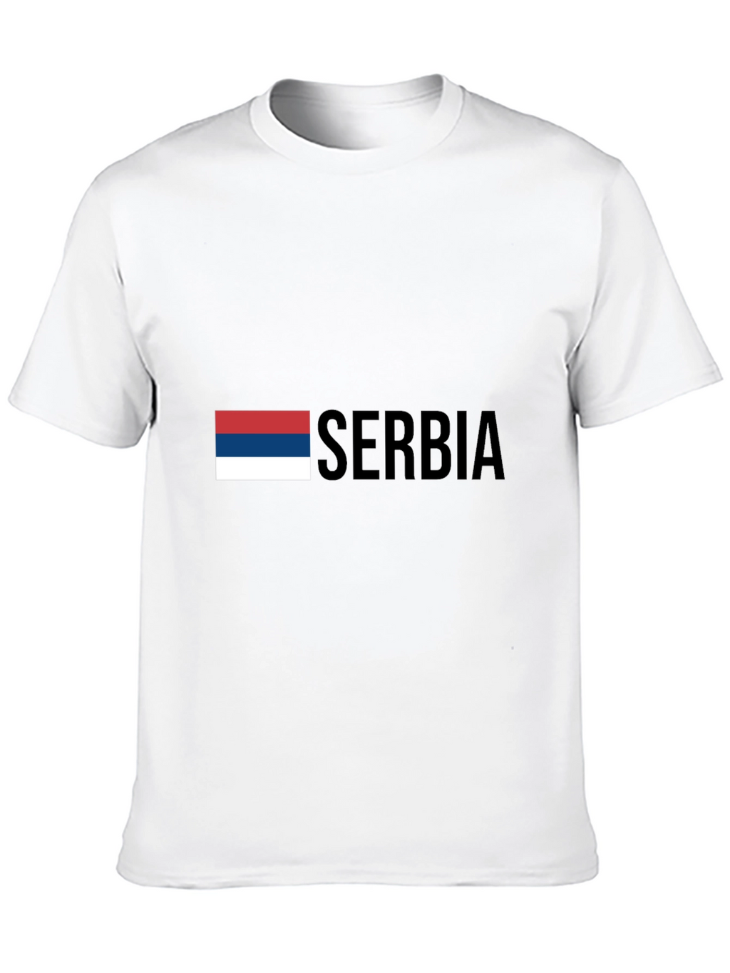 Serbia Flag T-Shirt - Black Graphic Tee