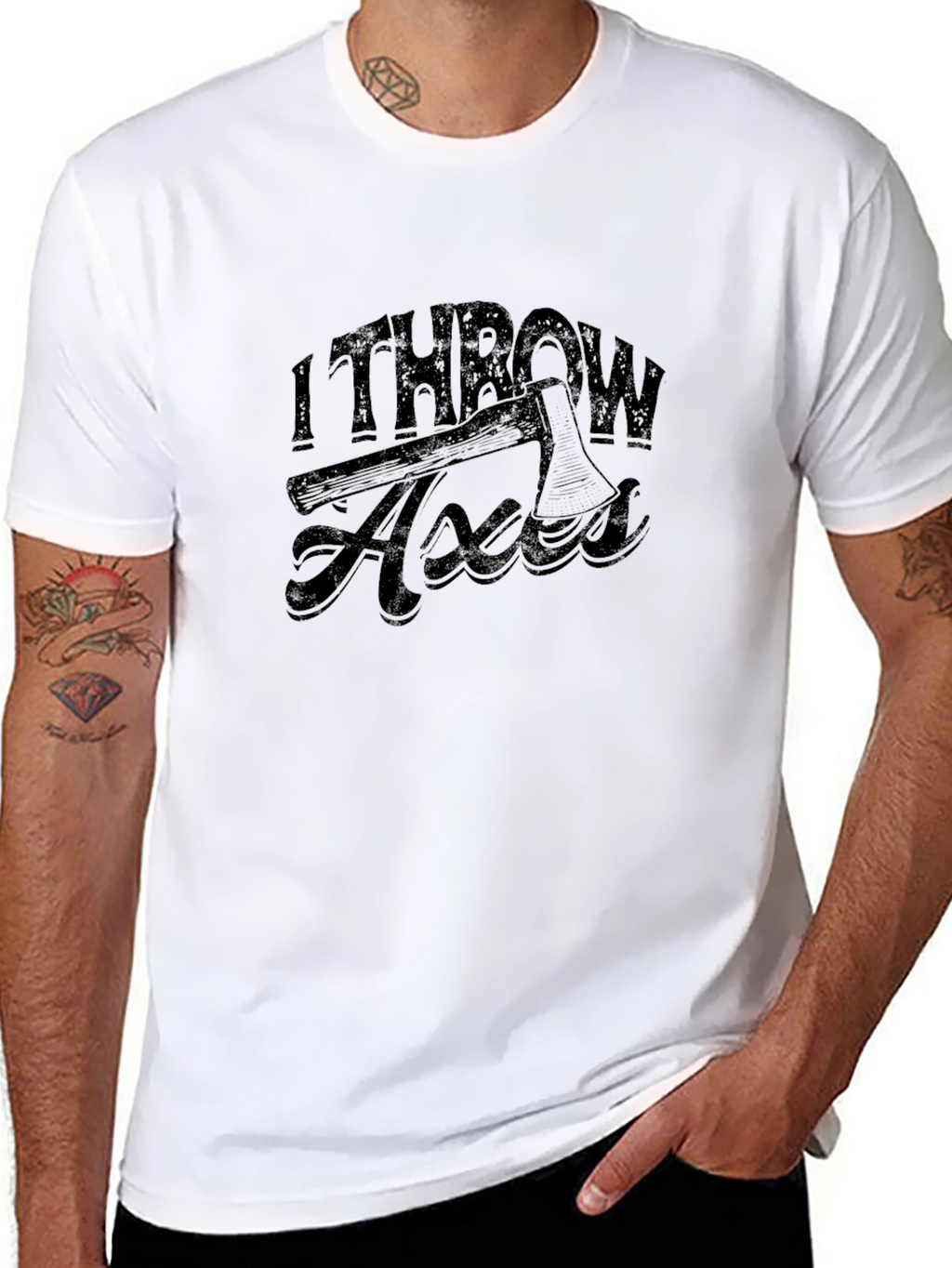 I Throw Axes Graphic Tee