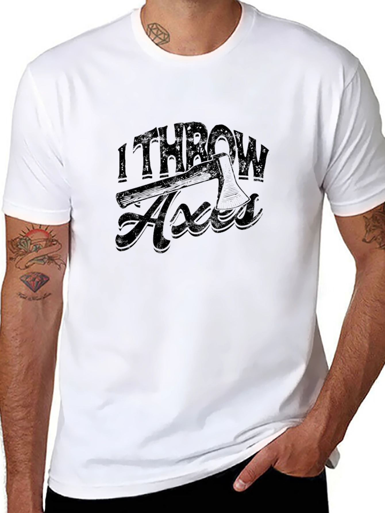 I Throw Axes Graphic Tee