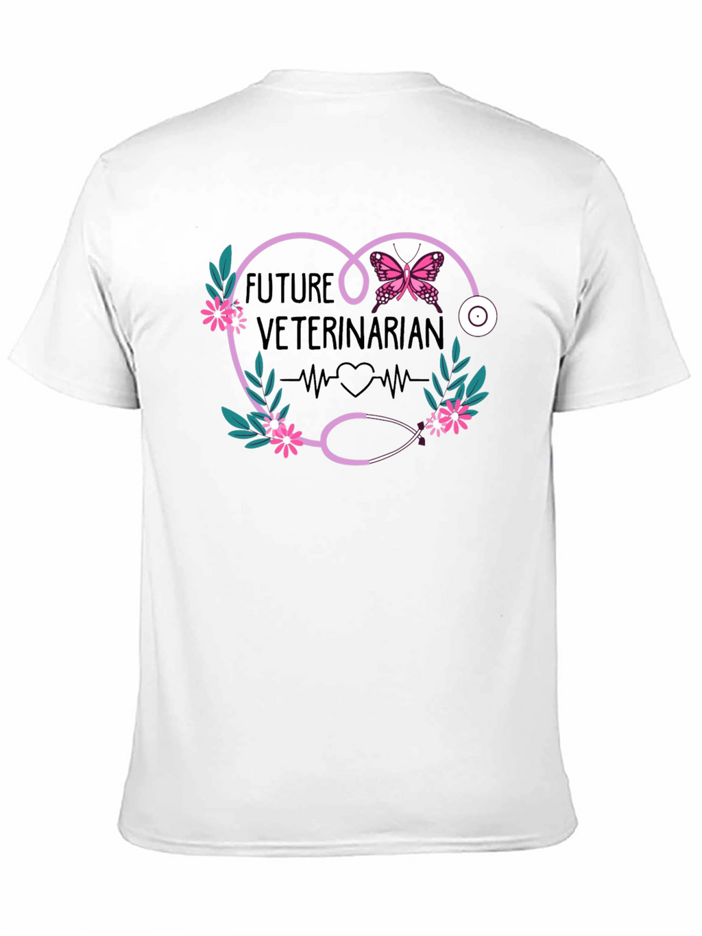 Future Veterinarian T-Shirt Heart Stethoscope Design